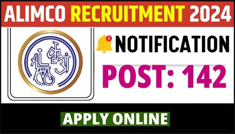 ALIMCO Recruitment 2024, 142 Vacancies, Eligibility, Apply Online 