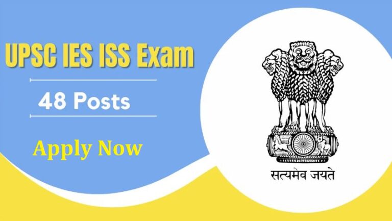 UPSC 48 IES/ISS Online Form 2024